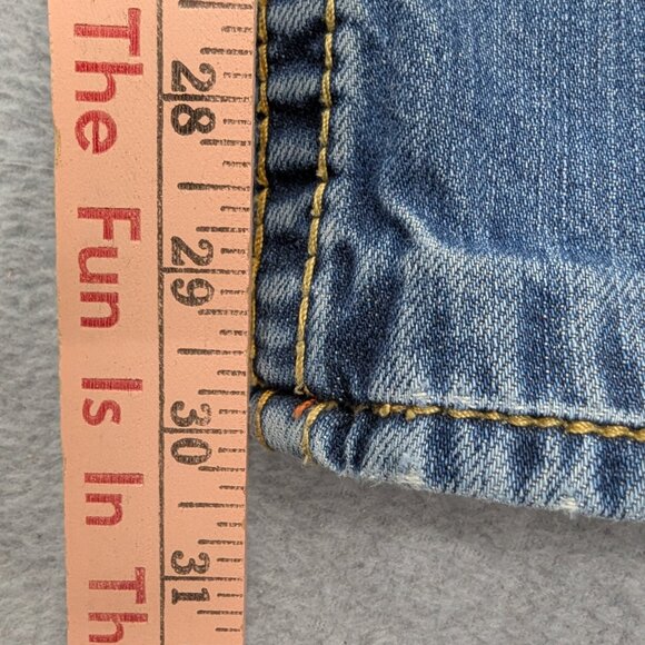 True Religion Jeans Mens 30 Straight Made in USA Distressed Zip Fly Horseshoe - Picture 8 of 16